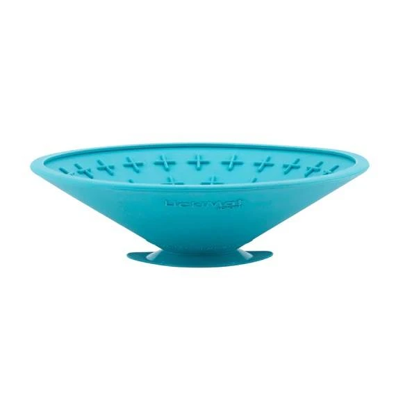 Лизальний килимок антистрес для собак LickiMat Splash Turquoise, для купання та догляду, на присосках