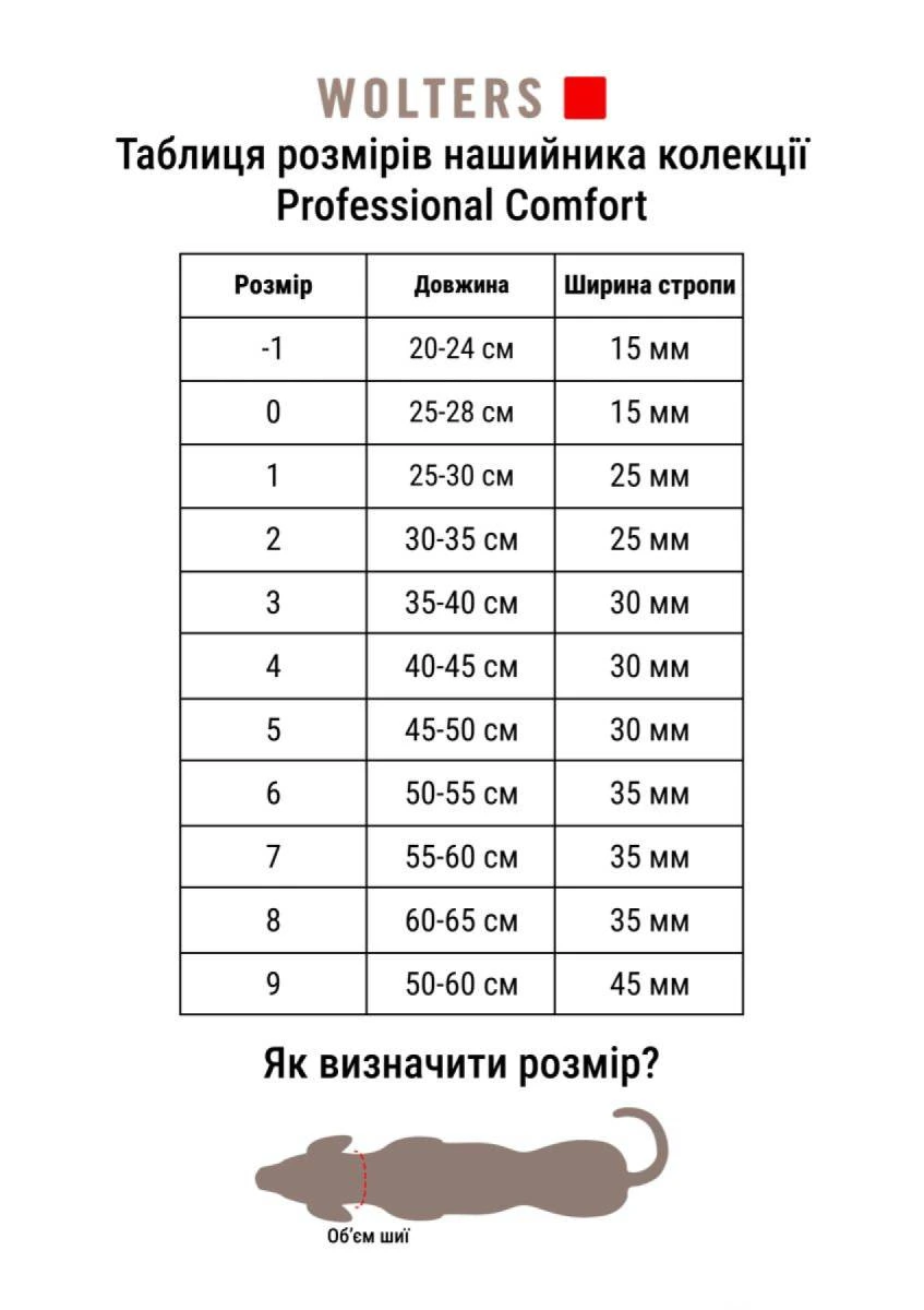 Нашийник для собак пом'якшений Wolters Professional Comfort 0 25-28 см / 15 мм Жовтий