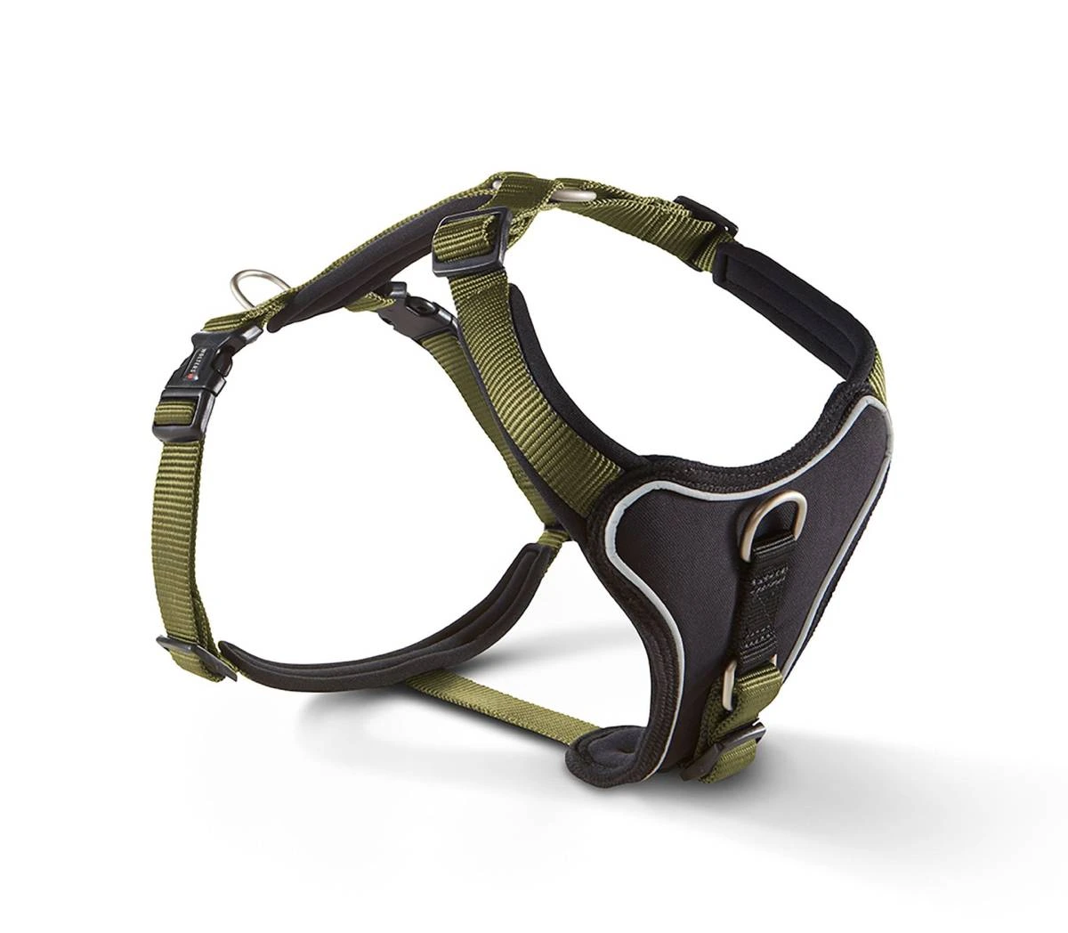 Шлейка для собак пом'якшена Wolters Professional Comfort -1 27-32 см / 15 мм Оливковий