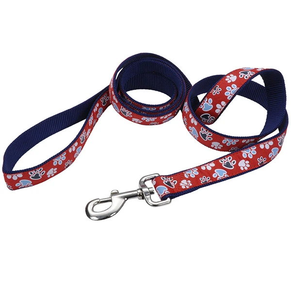 Повідець для собак Coastal Pet Attire Ribbon, Червоний з лапками