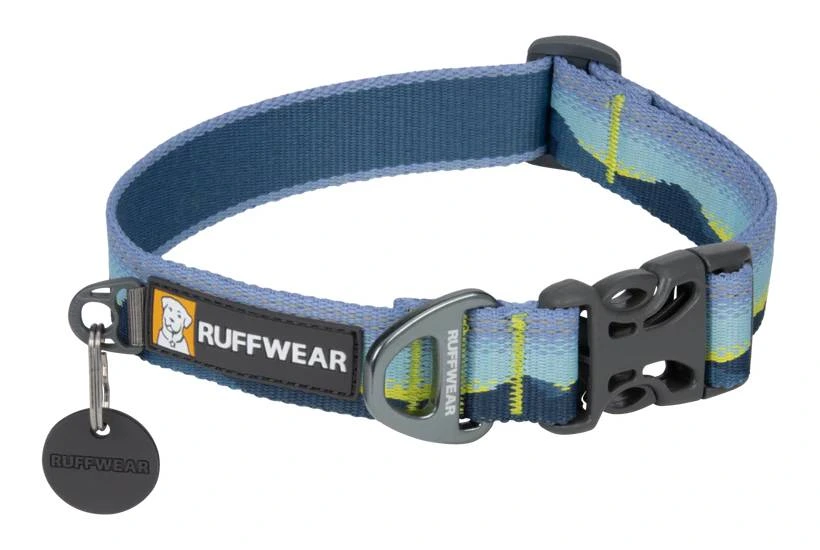Світловідбиваючий нашийник для собаки Ruffwear Crag™ 28-36 см Бірюзово-блакитний