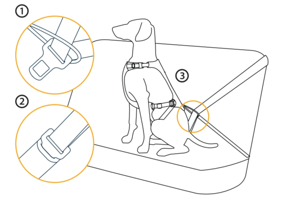 Автошлейка Ruffwear Load Up™ XXS 33-43 см Синій