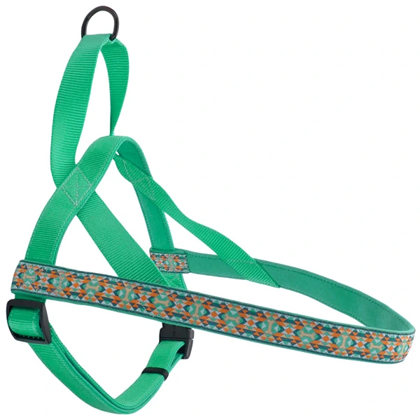 Шлея для собак Coastal Ribbon Weave Harness, Темно-бірюзовий з кісточками, L