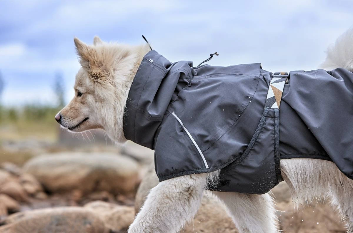 Дощовик для собак Hurtta Mudventure Coat ECO 40 Сірий
