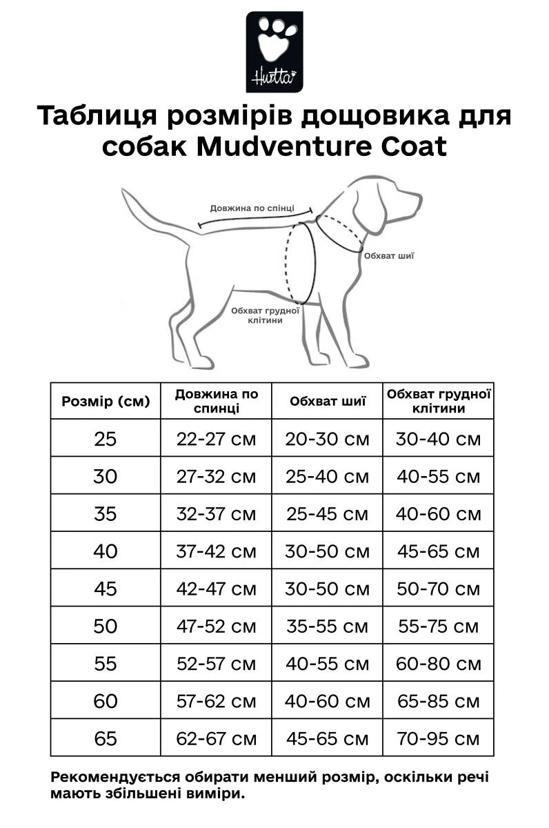 Дощовик для собак Hurtta Mudventure Coat ECO 40 Сірий
