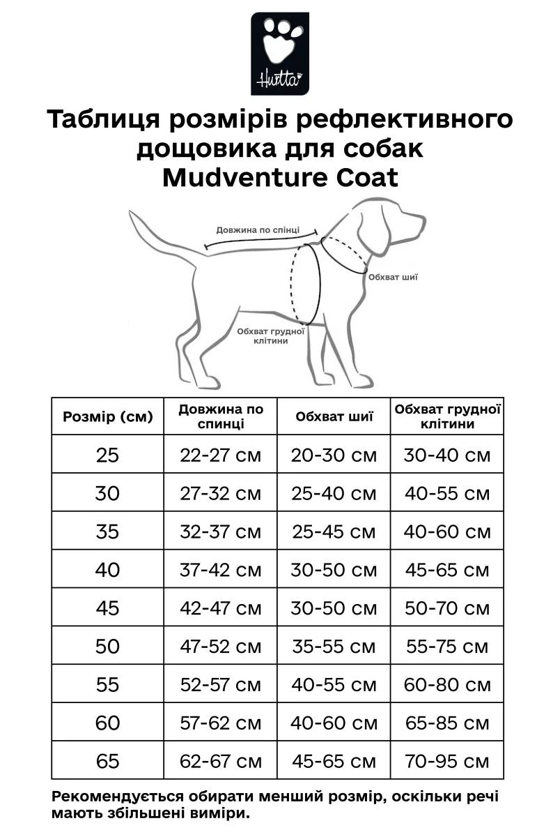 Рефлекторний дощовик для собак Hurtta Mudventure Reflective Coat 30 Жовтий