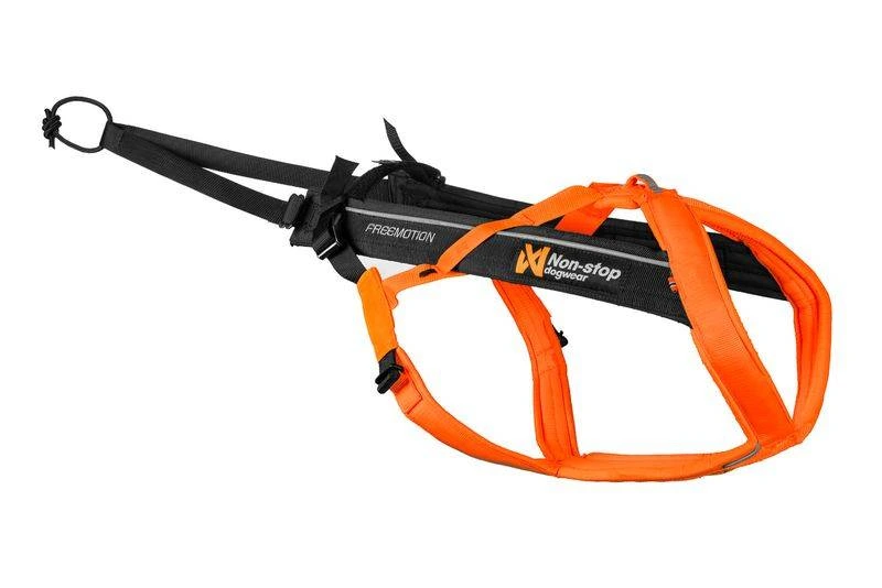 Шлейка для собак Freemotion harness 5.0 Non-stop dogwear Чорний/Помаранчевий 3