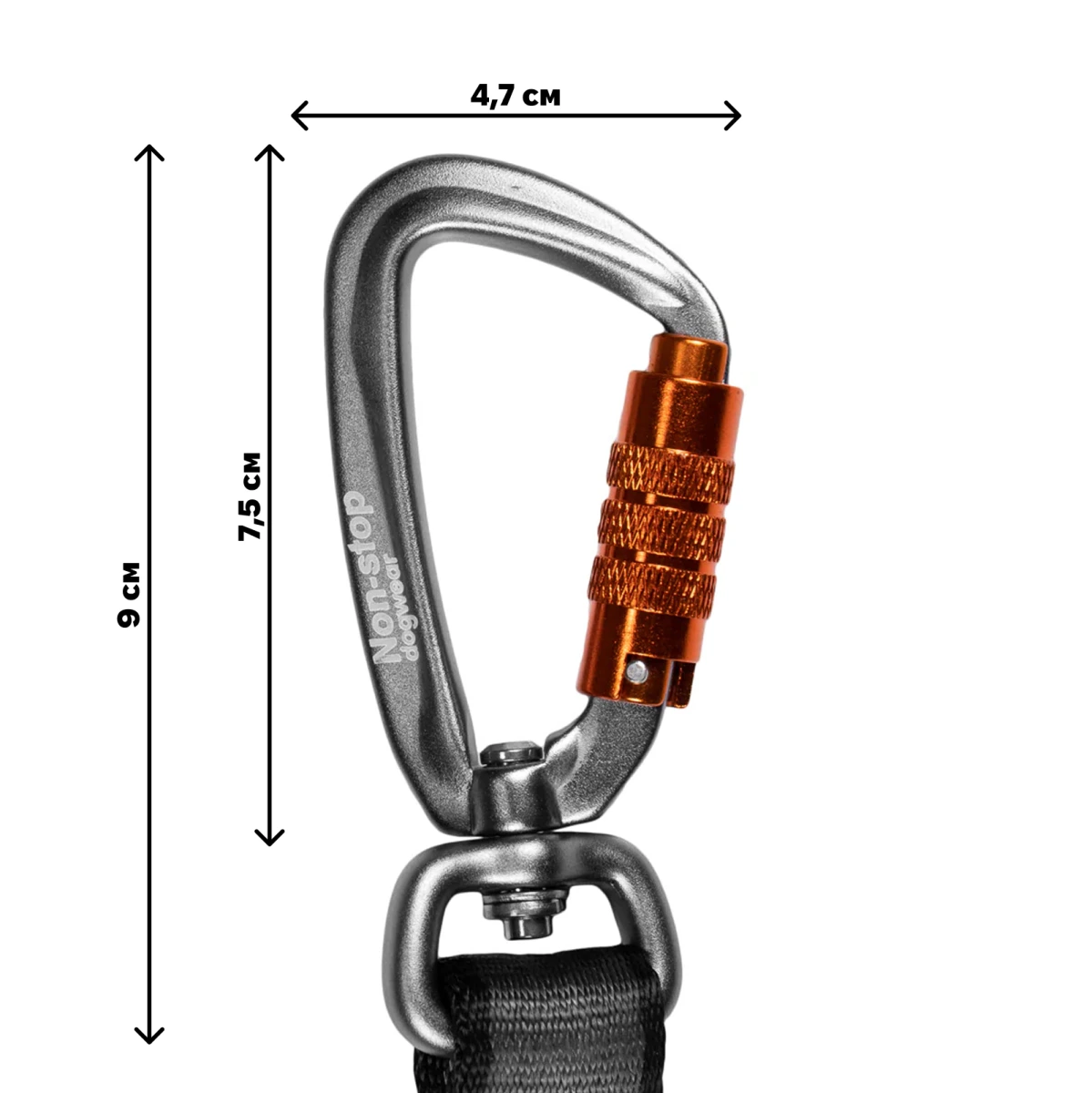 Повідець для собак Move leash Non-stop dogwear Зелений 1,5 м/10 мм