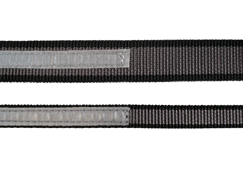 Повідець для собак Touring bungee leash Non-stop dogwear Чорний/Сірий 1,2 м/13 мм