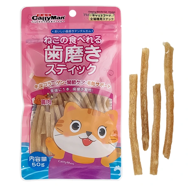 Жувальні ласощі для котів CattyMan Chewing Stick, Курка