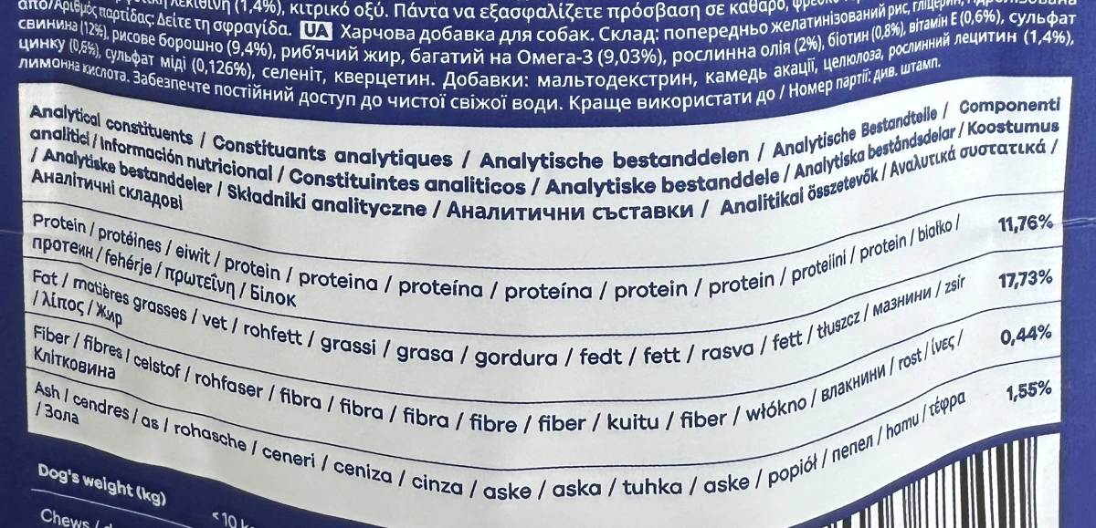 Щоденна добавка для собак Treatsy Daily Defence Itch & Derm Для здорової шкіри та проти свербежу 30 шт.