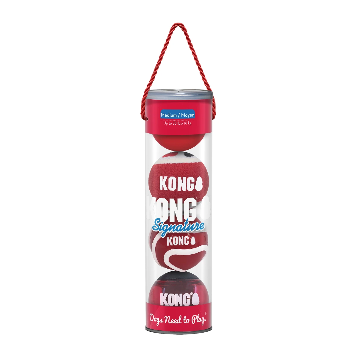 Іграшка для собак Kong Signature Balls 4 шт. M
