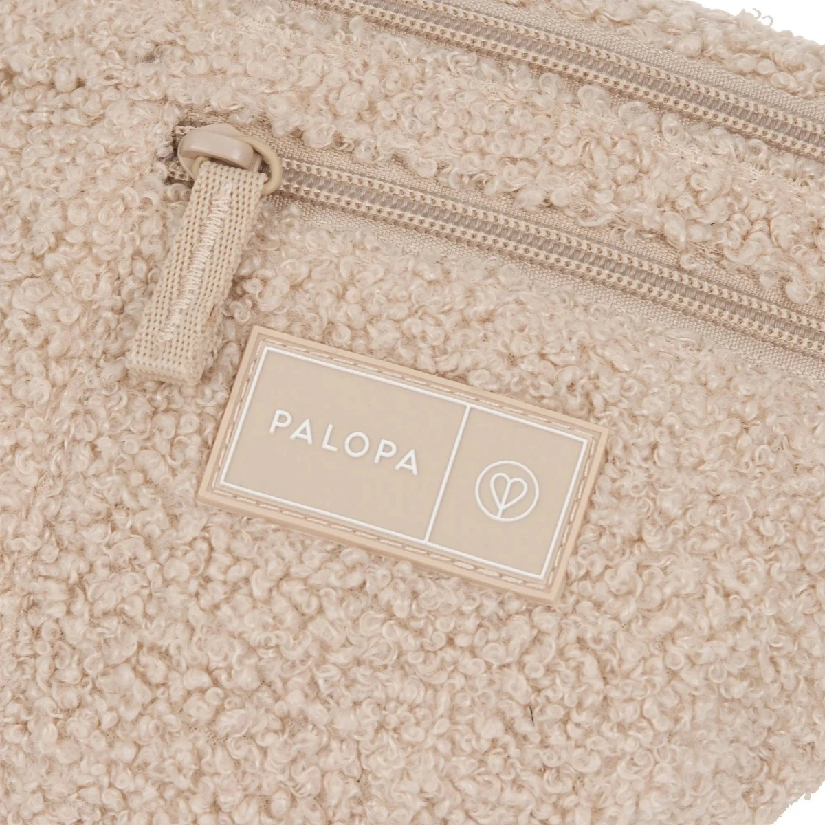 Поясна сумка-бананка для ласощів та аксесуарів собак Palopa Emma Teddy-Fleece Бежевий