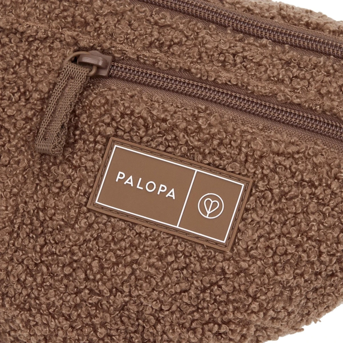 Поясна сумка-бананка для ласощів та аксесуарів собак Palopa Emma Teddy-Fleece Коричневий