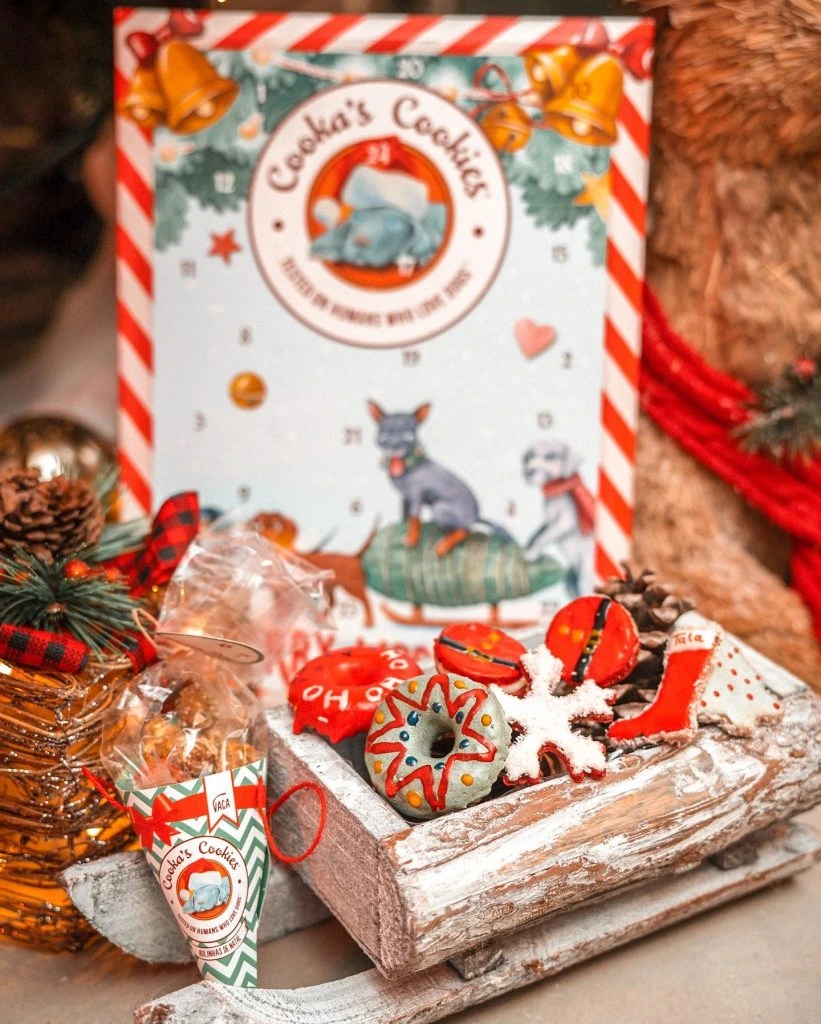 Набір натуральних пончиків для собак Cooka's Cookies до Нового Року 70 г