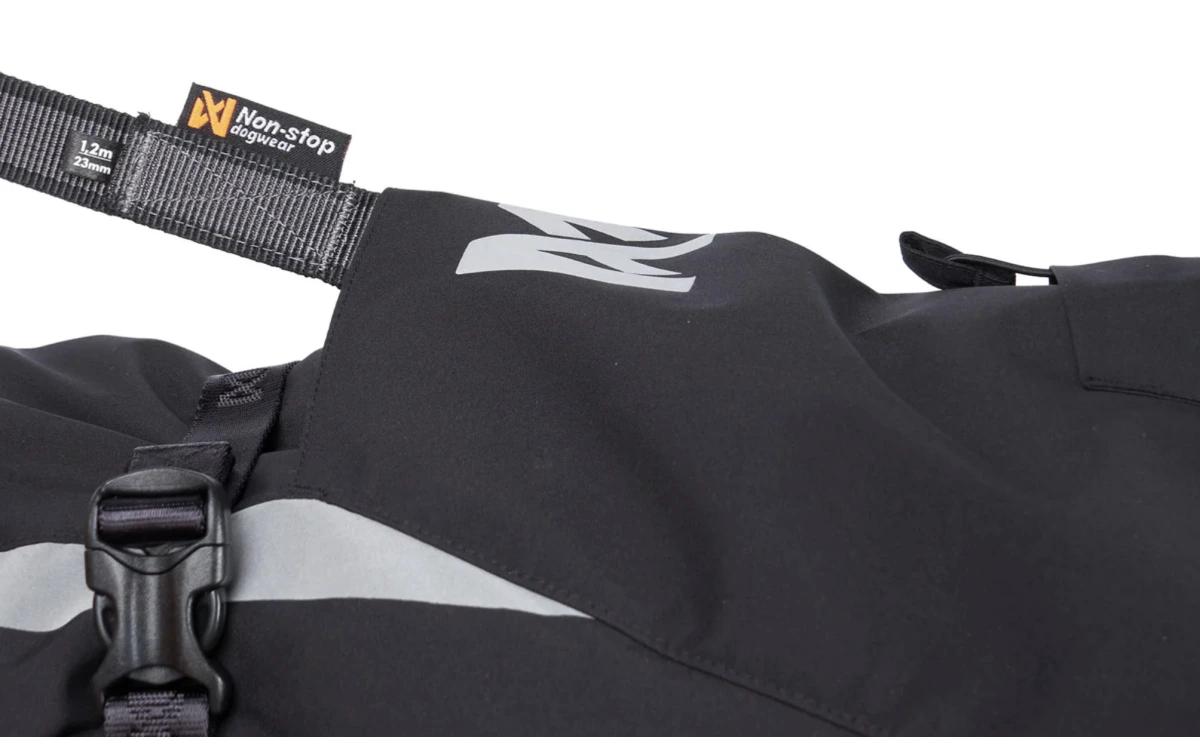 Тепла зимова куртка для собак Glacier jacket 3.0 Non-stop dogwear Чорний/Помаранчевий 60