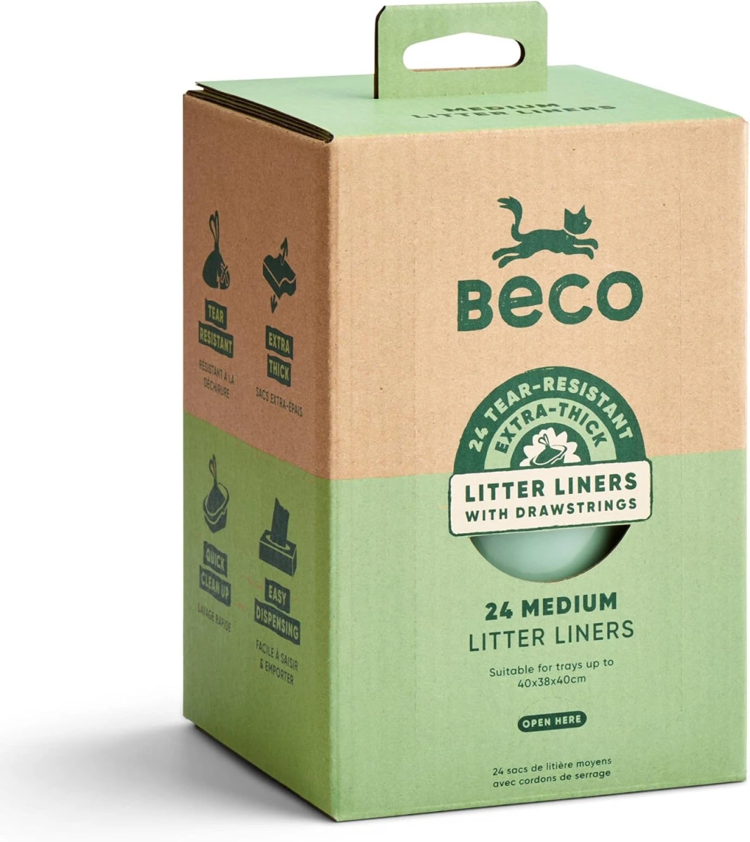 Пакети-вкладиші для котячого туалету Beco Pets Litter Liner Medium 24 шт