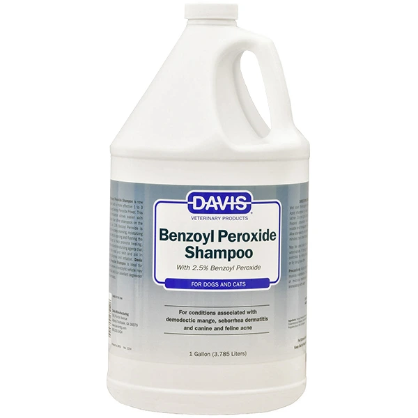 Шампунь для собак і котів Davis Veterinary Benzoyl Peroxide Shampoo, з 2,5% бензоїл пероксидом