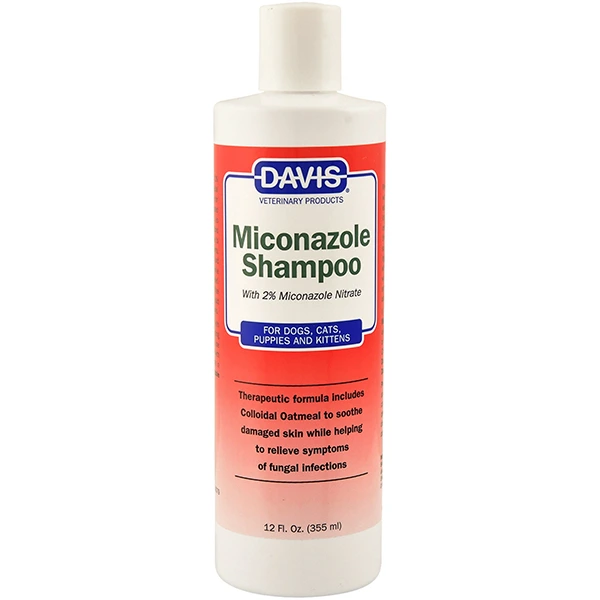 Шампунь для собак і котів Davis Veterinary Miconazole Shampoo, з 2% нітратом міконазолу, 0.355 л
