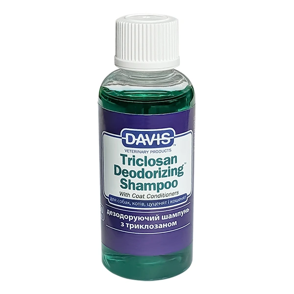 Шампунь для собак і котів Davis Triclosan Deodorizing Shampoo, дезодораційний з триклозаном, концентрат