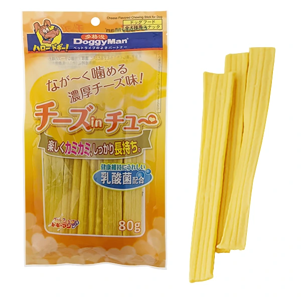 Ласощі для собак DoggyMan Cheese Chewing Stick, M